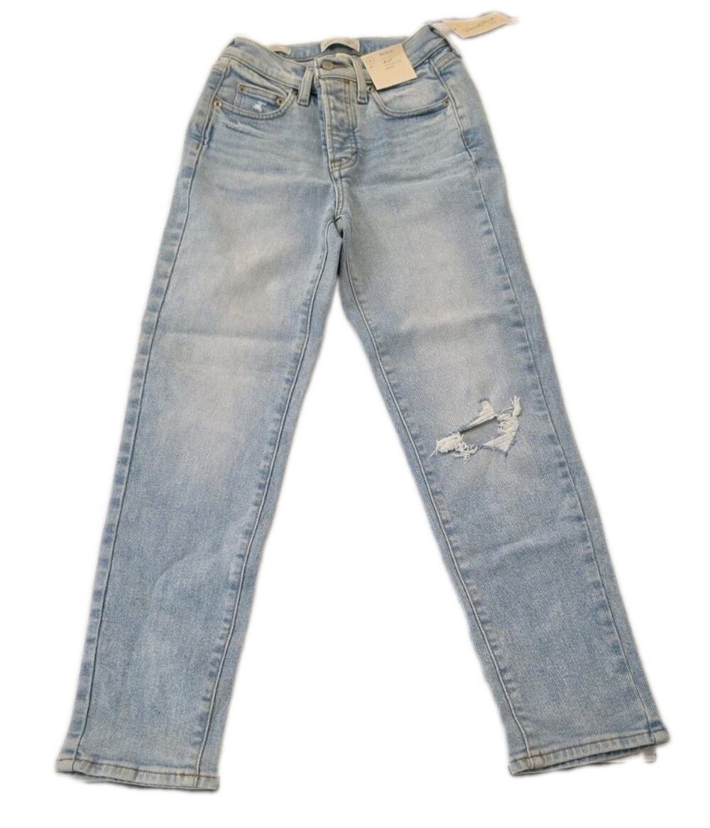 NWT Universal Thread Women's Mid Rise Slim Fit Ankle Jeans 80s like size 2R (2)